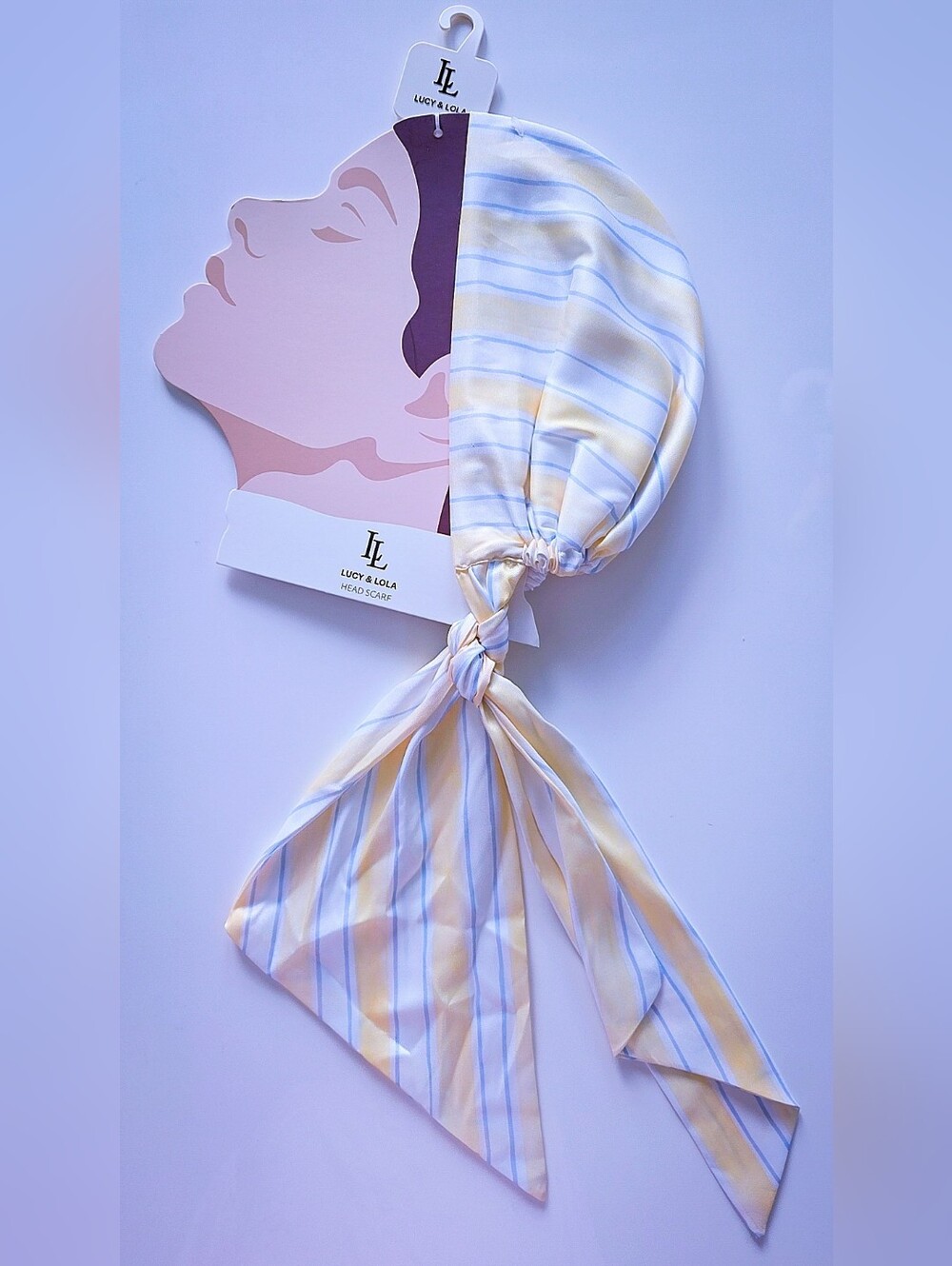 Yellow Stripe Headscarf